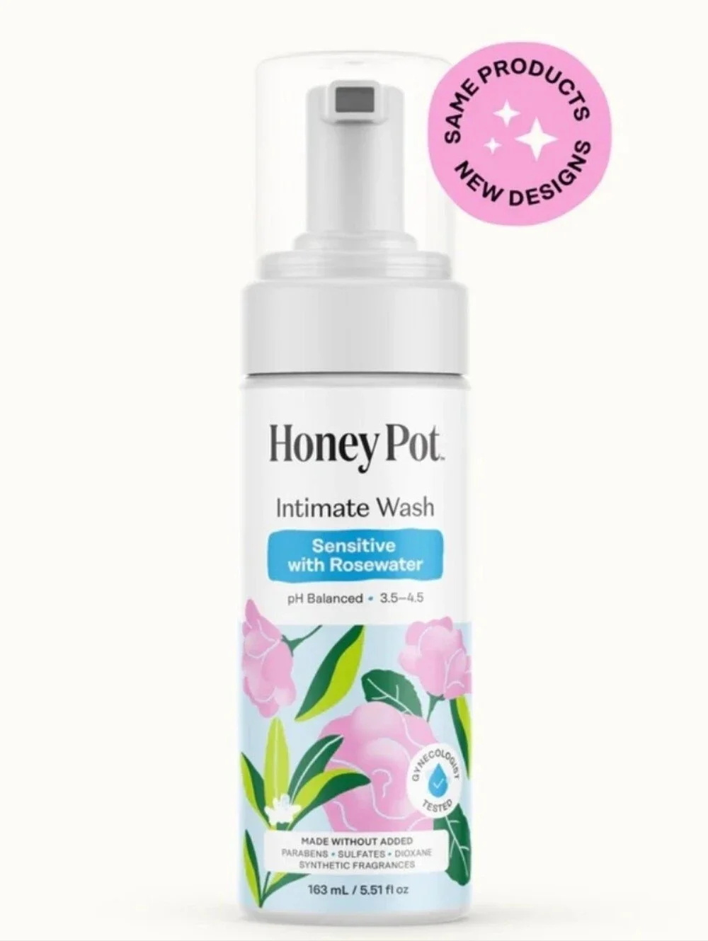 Honey Pot Intimate Wash - Sensitive with Rosewater (2 Pack)